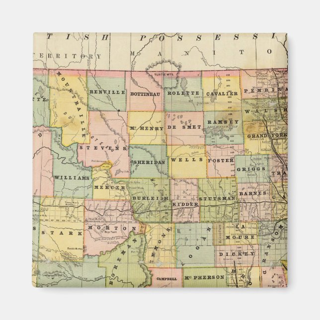 Imán Mapa de Dakar (Frente)