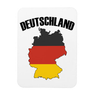 Imán Mapa de Deutschland - Bandera alemana - Viajes de