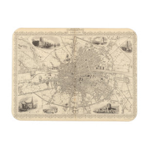 Imán Mapa de Dublín, Irlanda