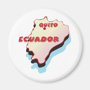 Imán Mapa de Ecuador