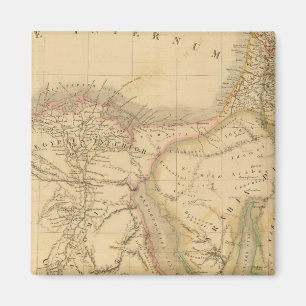 Imán Mapa de Egipto, Palestina y Arabia