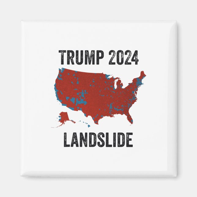 Imán Mapa de elecciones sin precedentes de Trump 2024 g (Frente)