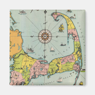 Imán Mapa de época de Cape Cod