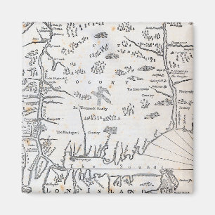 Imán Mapa de época de Connecticut