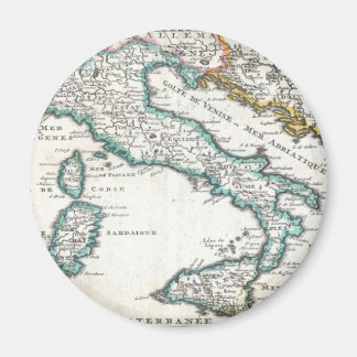 Imán Mapa de época de Italia (1706)