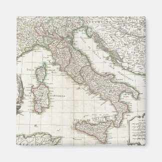 Imán Mapa de época de Italia (1770)