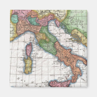 Imán Mapa de época de Italia (1780)