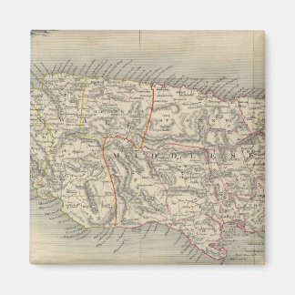 Imán Mapa de época de Jamaica (1851)