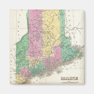 Imán Mapa de época de Maine (1827)
