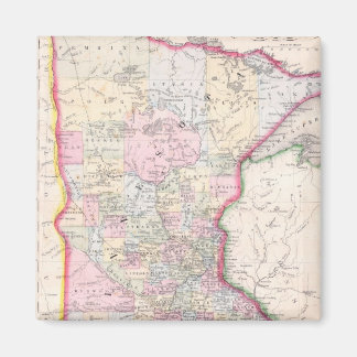 Imán Mapa de época de Minnesota (1864)