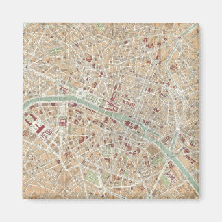 Imán Mapa de época de París (1892)