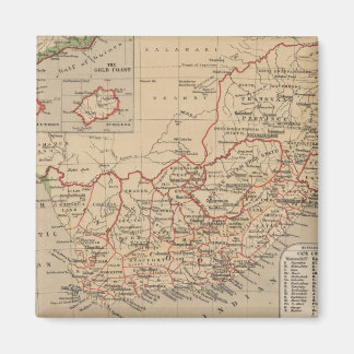 Imán Mapa de época de Sudáfrica (1880)
