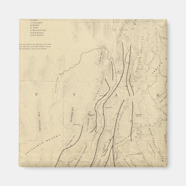 Imán Mapa de esbozo que muestra los errores (Frente)