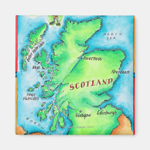 Imán Mapa de Escocia