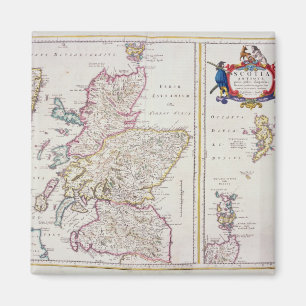 Imán Mapa de Escocia, c.1700