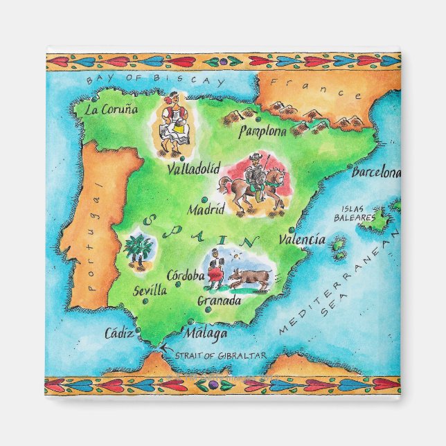 Imán Mapa de España (Frente)