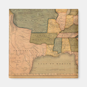 Imán Mapa de Estados Unidos con George Washington