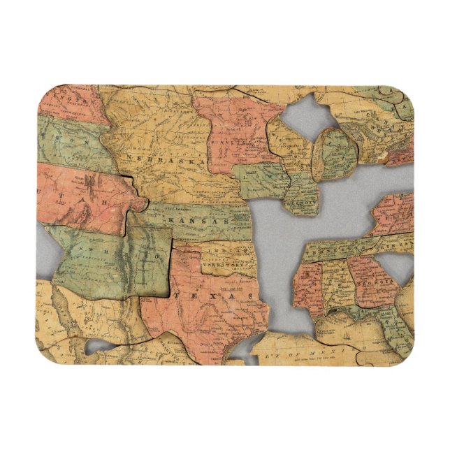 Imán Mapa de Estados Unidos y Canadá (Horizontal)