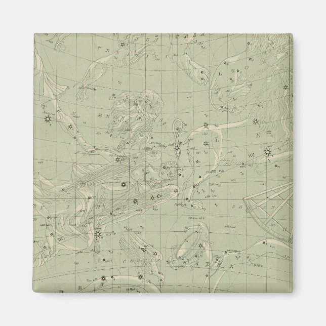Imán Mapa de estrella (Frente)