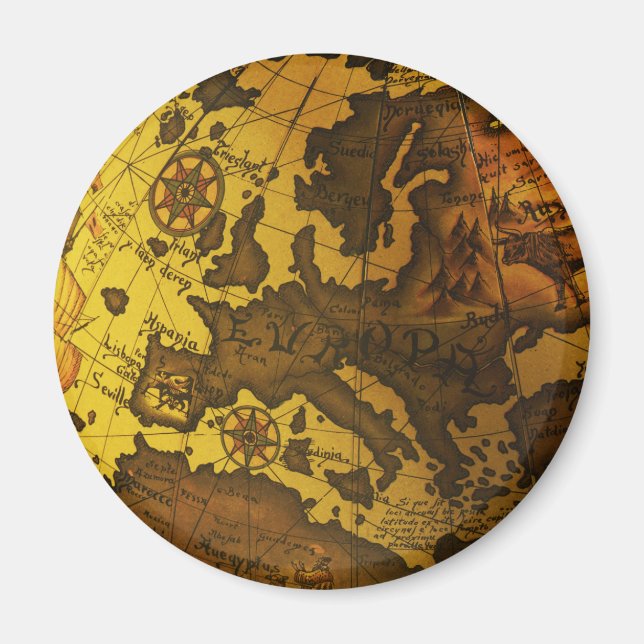 Imán Mapa de Europa (Frente)