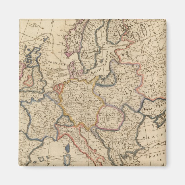 Imán Mapa de Europa (Frente)