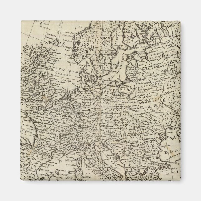 Imán Mapa de Europa 3 (Frente)