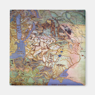 Imán Mapa de Europa Central