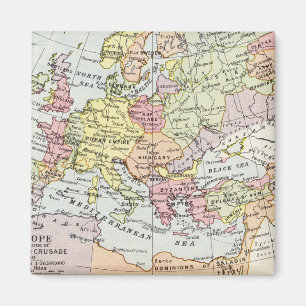 Imán Mapa de Europa el   la tercera cruzada