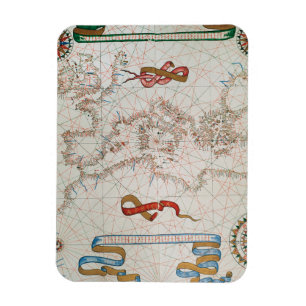 Imán Mapa de Europa y costas de la África del Norte