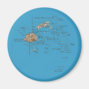 Imán Mapa de Fiji