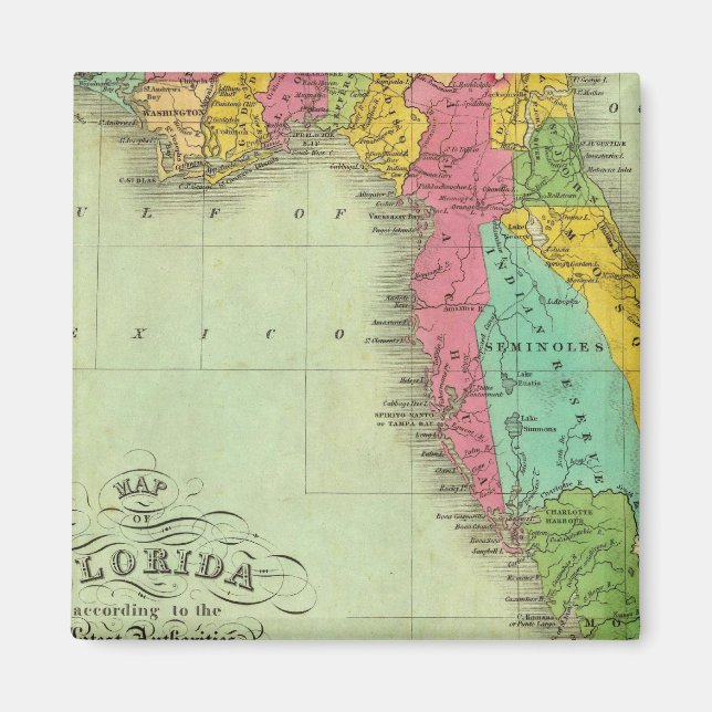 Imán Mapa de Florida (Frente)
