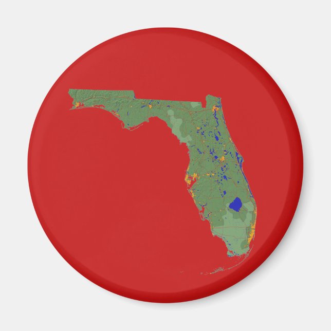 Imán Mapa de Florida (Frente)
