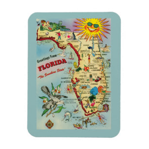 Imán Mapa de Florida