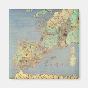 Imán Mapa de Francia, de España y de África del