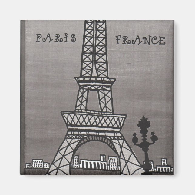 Imán Mapa de Francia de París (Frente)