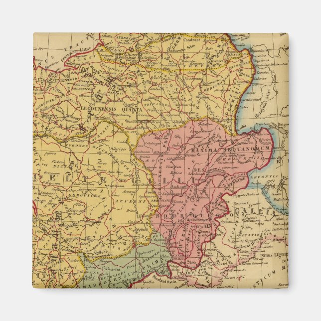 Imán Mapa de Gaul (Frente)