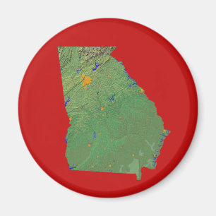 Imán Mapa de Georgia
