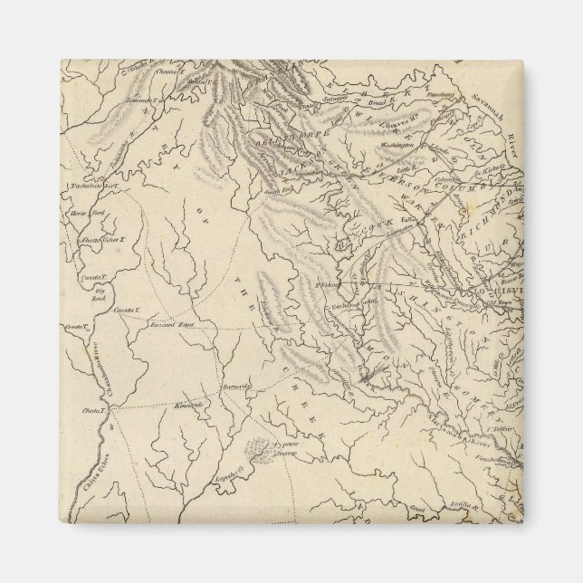 Imán Mapa de Georgia por Arrowsmith (Frente)