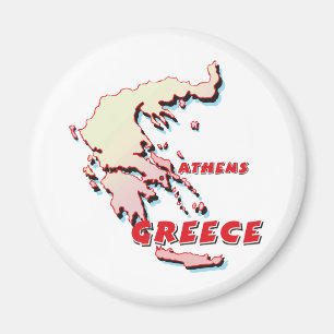 Imán Mapa de Grecia