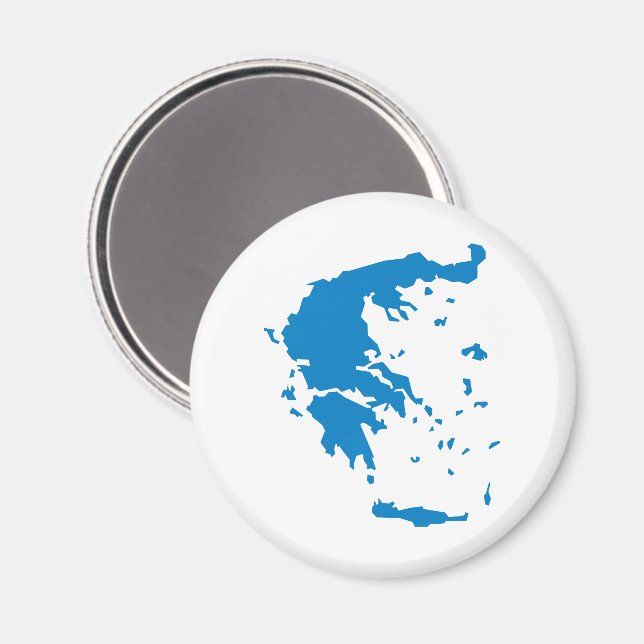 Imán Mapa de Grecia (Anverso/Reverso)
