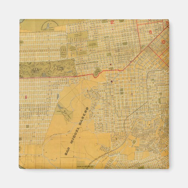 Imán Mapa de guías de Britton y Rey (Frente)
