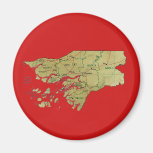 Imán Mapa de Guinea-Bissau