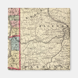 Imán Mapa de Hancock, Brooke, Ohio, condados Marshall