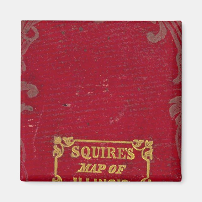 Imán Mapa de Illinois (Frente)