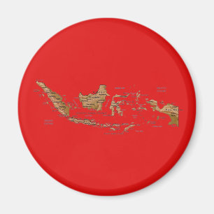 Imán Mapa de Indonesia