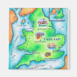 Imán Mapa de Inglaterra