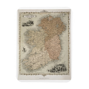 Imán Mapa de Irlanda, c.1850 publicado (en