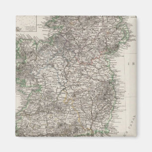 Imán Mapa de Irlanda de Stieler
