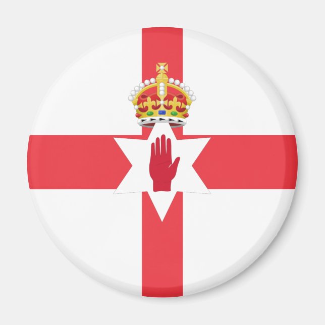 Imán Mapa de Irlanda del Norte (Frente)