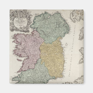 Imán Mapa de Irlanda que muestra las provincias de
